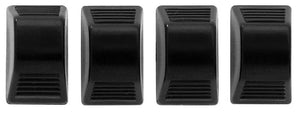 62-74 Nova Black Heater Control Knobs, 4 pieces