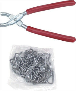 UPHOLSTERY INSTALLATION KIT - PLIERS AND HOG RINGS